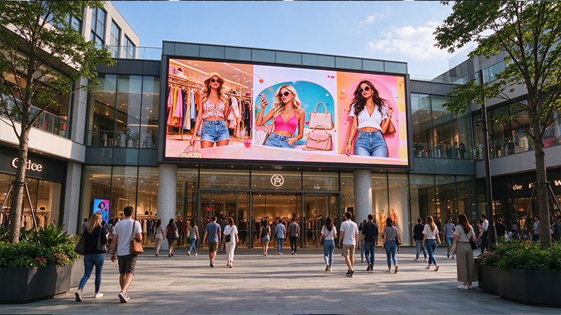 Outdoor LED Display Project for European Shopping Mall Plaza